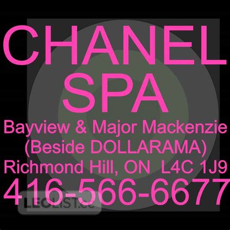 chanel massage spa richmond hill